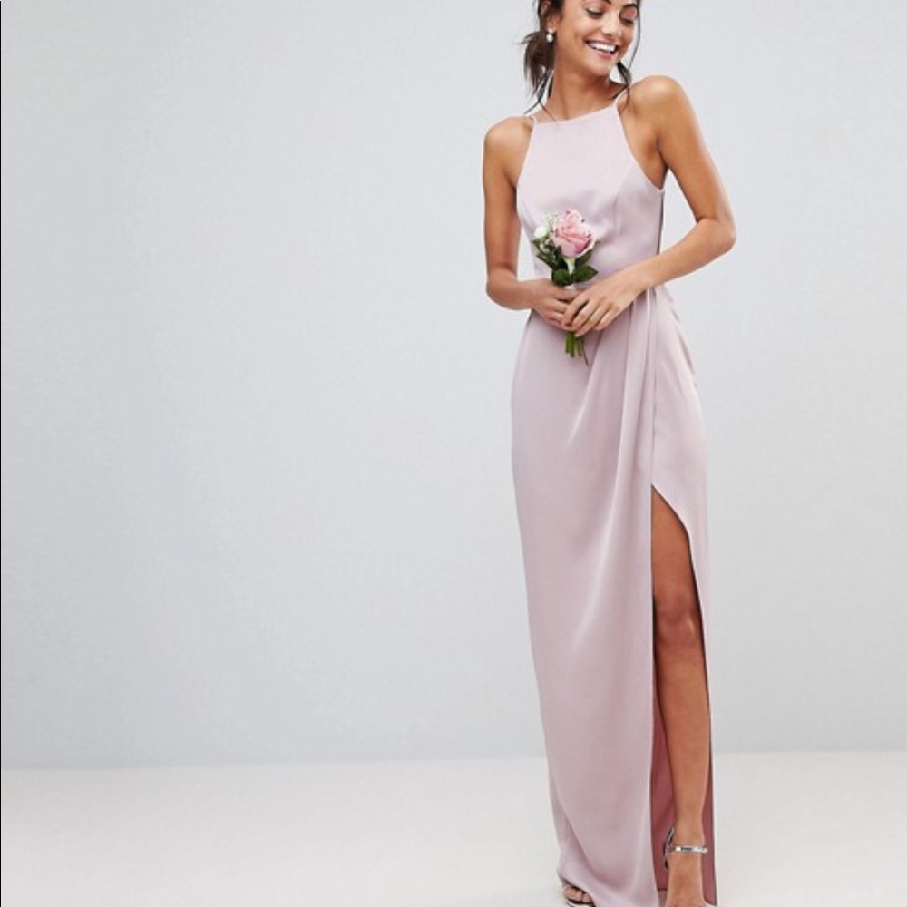 ASOS DESIGN Tall lavender strappy back maxi dress